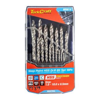 TorkCraft 19 Piece Precision-Max Step Point Drill Set