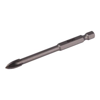 Glass & Tile Drill 8mm 4 Flute with Hex Shank (TCGDX008)