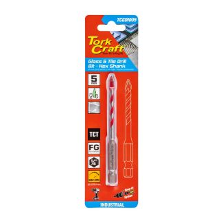 TORK CRAFT 5mm Glass & Tile Drill Bit 1/4" Hex