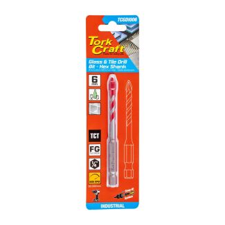 TORK CRAFT 6mm Glass & Tile Drill Bit 1/4" Hex