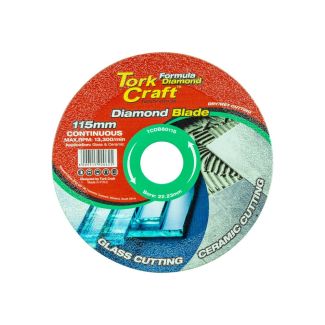 Diamond Blade 115mm Continuous Rim Glass/Tile/Stone Cladding
