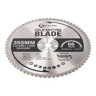 MAC AFRIC 355mm 66T Cold Cut Blade for ECUTLD050 (Solid Cutting)