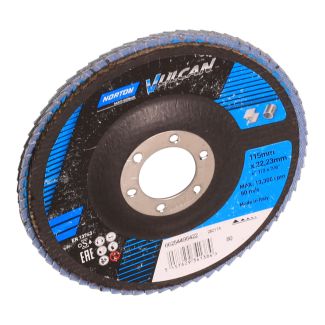 NORTON Vulcan Zirconia - Flap Discs 115 x 22.23 mm - 80 Grit