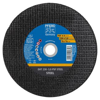 PFERD Cut-off wheel EHT 230x3.0x22.23 mm flat Universal Line PSF STEEL for steel