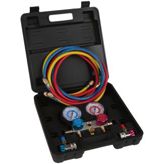 MAC AFRIC A/C Manifold Gauge Set for 134A REG Gas 1/2" Acme Fitting