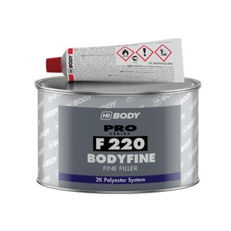 HB BODY F 220 Bodyfine Fine Filler, White