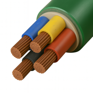 Submersible 2.5 X 4 Core Green Cable (Per Meter)