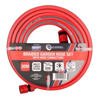 MAC AFRIC 30m Braided Garden Hose Set