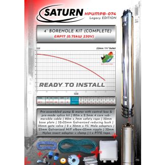 SATURN 4 EAP 17 PUMP - 0.75kW 230V with Complete Kit (32mm 1Â¼" OUTLET)