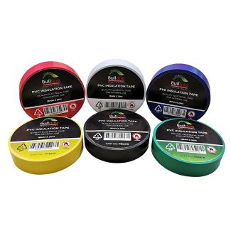 BULLDOG TAPES PVC Electrical Insulation Tape 18mmx20m