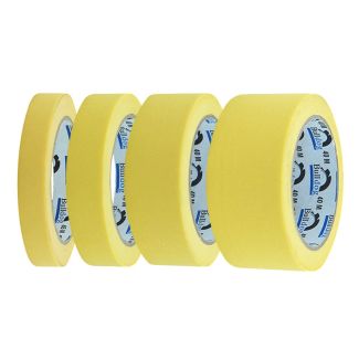 ATLAS TAPES Automotive/DIY Masking Tape, 80º Natural Rubber, Yellow  18mmx40m