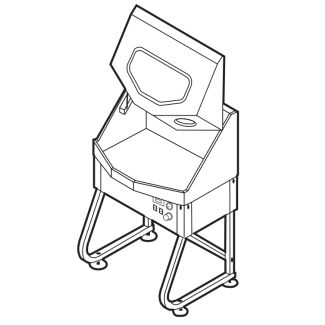 ENCLOSED PARTS WASHER WITH HEATING