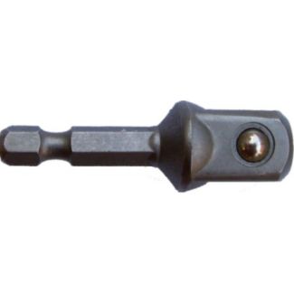 MAC-AFRIC Socket Adaptor 1/2" IN M SQ x 50 MM 1/4" IN M Hex Shank