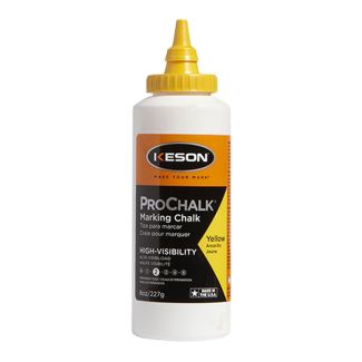 KESON ProChalk Marking Chalk High-Visibility Yellow (227 G)