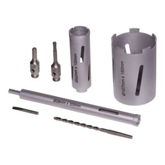 MAC AFRIC 7 PCS Diamond Core Bits (B Class) 25% Diamond Aluminium Case