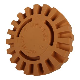 100MM SERRATED RUBBER ADHESIVE RESIDUE REMOVER  WHEEL (25MM)