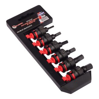 6Pcs 3/8" Dr. Swivel Impact Hex Bit Socket Set