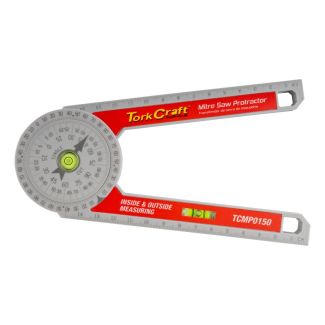 Tork Craft 150mm Mitre Saw Level Protractor