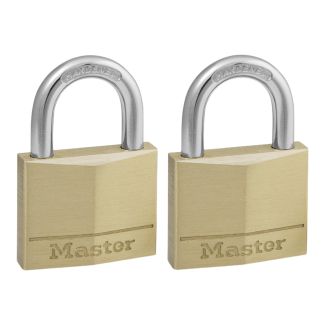 MASTERLOCK 40 MM Double Pack Brass Lock