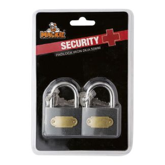 MACKIE 50 MM Iron Padlock (2 Locks)