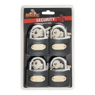 MACKIE 50 MM Iron Padlock (Pack of 4)