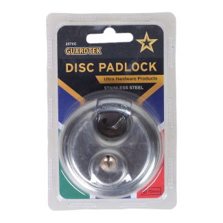MASTERLOCK Padlock/ Stainless Steel 70 MM Discus - Brass Key