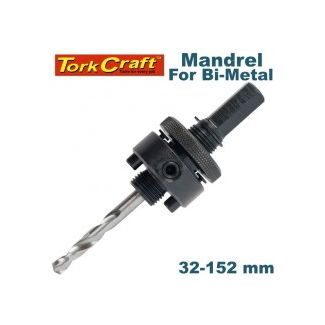 TORKCRAFT Mandrel for TCT Wood Hole Saws (7/16 Hex 32 - 152mm)