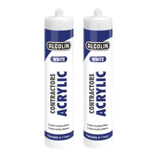 ALCOLIN Contractors Silicone - White Silicon 260ml