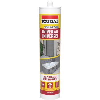270ml Soudal Clear Univ Silicone