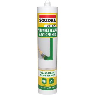 270 ml Soudal White Paintable Sealant