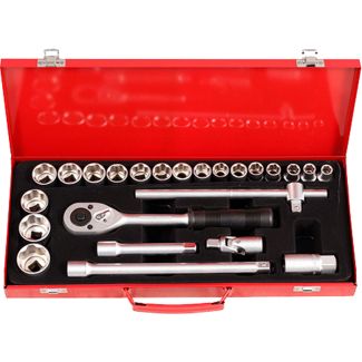 HEXA 24 PCS Heavy Chrome Vanadium Metric/Imperial Socket