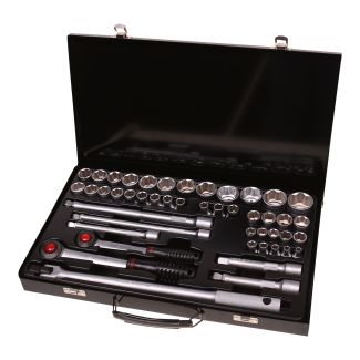 HEXA 45 PCS 3/8" IN & 1/2" IN Drive Super-lock Socket Set