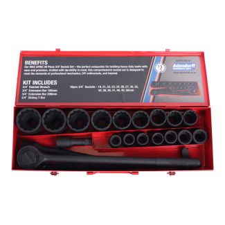 MAC AFRIC 3/4" Drive 21-Piece Phosphate Finish Socket Set