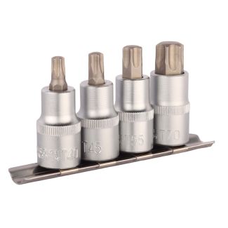 MAC AFRIC 1/2" IN Drive 4 PCS Male Deep Torx Socket Set