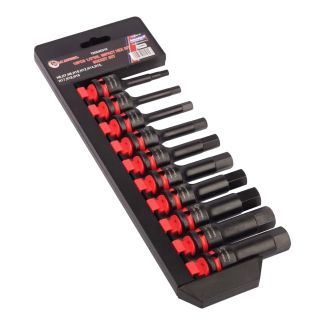 MAC AFRIC 10pcs 1/2" Dr. Impact Hex Bit Socket Set 