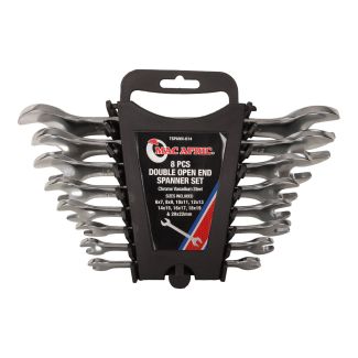 8 PCE DOUBLE OPEN END SPANNER SET - CRV