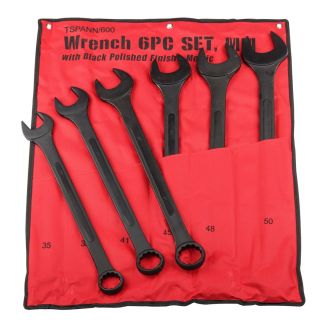 MAC AFRIC 6 PCS Black Oxide Jumbo Wrench Set (Metric Carbon Steel)