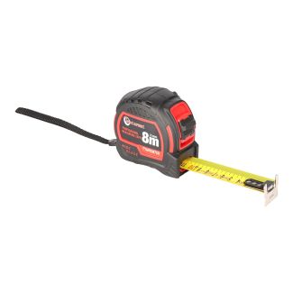 Carbon Steel Measuring Tape 8m x 32mm (Contractor Rubber Casing)