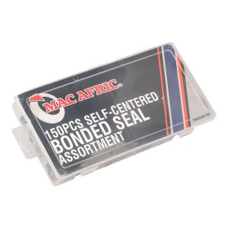MAC AFRIC 150pcs Self Centered Bonded Seal Assortment