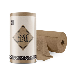 Microfiber Tear-Away Towels 75pc - Tan