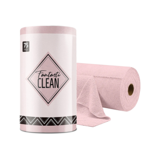 Microfiber Tear-Away Towels 75pc - Pink