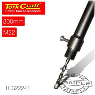 TORK CRAFT Adaptor for SDS Hollow Core Bits - hex 300mm x m22