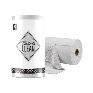 Microfiber Tear-Away Towels 75pc - Grey