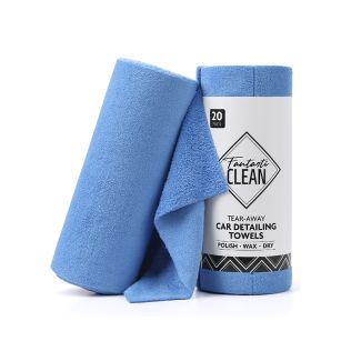 Tear-Away Detailing Towels 20pc - Blue