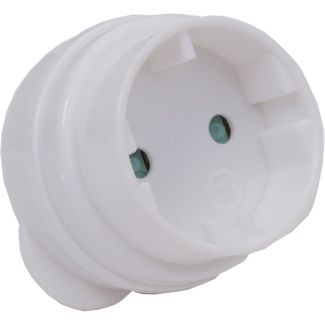 ELLIES Schuko Adaptor (White)