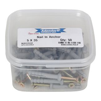 MAC AFRIC Nail In Anchor 5 x 35 MM (50 pack)