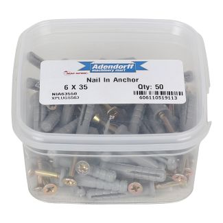 MAC AFRIC Nail In Anchor 6 x 35 MM (50 pack)