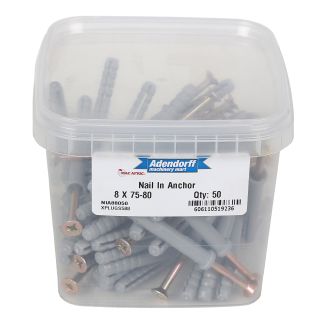 MAC AFRIC Nail In Anchor 8 x 80 MM (50 pack)