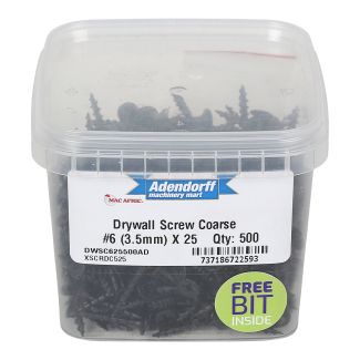 Drywall Screw Coarse #6 3.5 MM X 25 MM - XSCRDC525