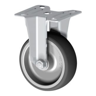 KEDLA Rubber and Castor Wheels - 75mm Rubber Fixed Wheel